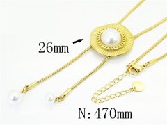 HY Wholesale Stainless Steel 316L Jewelry Popular Necklaces-HY32N0960HSS