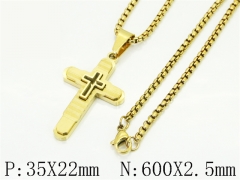 HY Wholesale Stainless Steel 316L Jewelry Popular Necklaces-HY09N1567HFF