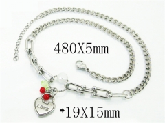 HY Wholesale Stainless Steel 316L Jewelry Popular Necklaces-HY21N0224HLC