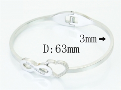 HY Wholesale Bangles Jewelry Stainless Steel 316L Popular Bangle-HY19B1529HJF