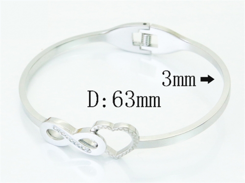 HY Wholesale Bangles Jewelry Stainless Steel 316L Popular Bangle-HY19B1529HJF