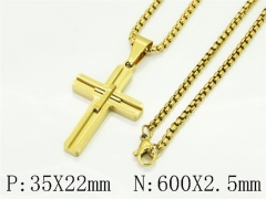 HY Wholesale Stainless Steel 316L Jewelry Popular Necklaces-HY09N1565HYY