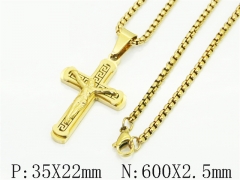 HY Wholesale Stainless Steel 316L Jewelry Popular Necklaces-HY09N1573HSL