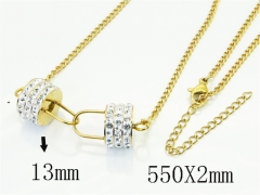 HY Wholesale Stainless Steel 316L Jewelry Popular Necklaces-HY80N1072OC