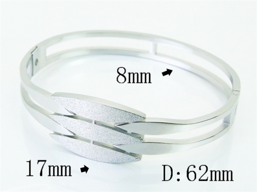 HY Wholesale Bangles Jewelry Stainless Steel 316L Popular Bangle-HY19B1492HIC