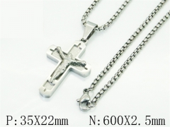 HY Wholesale Stainless Steel 316L Jewelry Popular Necklaces-HY09N1534GOL