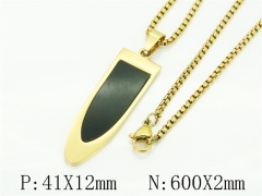 HY Wholesale Stainless Steel 316L Jewelry Popular Necklaces-HY49N0073NL