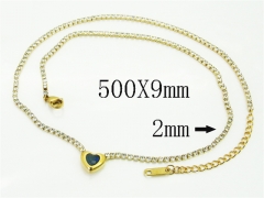 HY Wholesale Stainless Steel 316L Jewelry Popular Necklaces-HY59N0145HHD