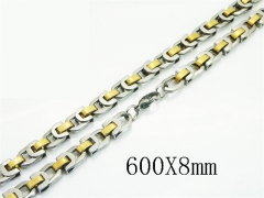 HY Wholesale Stainless Steel 316L Jewelry Popular Necklaces-HY55N0911HLG