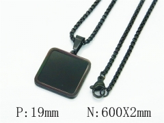 HY Wholesale Stainless Steel 316L Jewelry Popular Necklaces-HY49N0068YNL