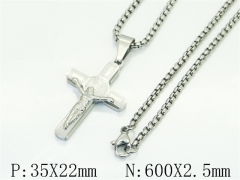 HY Wholesale Stainless Steel 316L Jewelry Popular Necklaces-HY09N1537PB