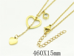 HY Wholesale Stainless Steel 316L Jewelry Popular Necklaces-HY49N0135BLL