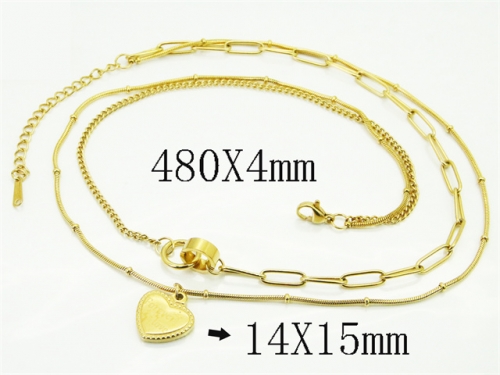 HY Wholesale Stainless Steel 316L Jewelry Popular Necklaces-HY49N0142HHF