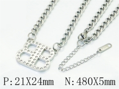 HY Wholesale Stainless Steel 316L Jewelry Popular Necklaces-HY80N1076OD