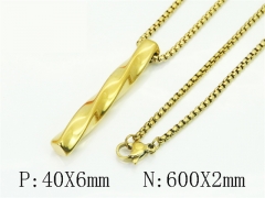 HY Wholesale Stainless Steel 316L Jewelry Popular Necklaces-HY49N0083MB