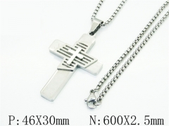 HY Wholesale Stainless Steel 316L Jewelry Popular Necklaces-HY09N1522PS