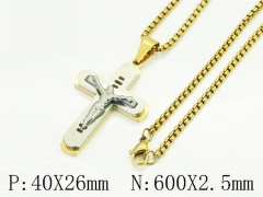 HY Wholesale Stainless Steel 316L Jewelry Popular Necklaces-HY09N1553HHT