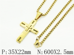 HY Wholesale Stainless Steel 316L Jewelry Popular Necklaces-HY09N1560HGG