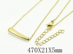 HY Wholesale Stainless Steel 316L Jewelry Popular Necklaces-HY49N0115YKL