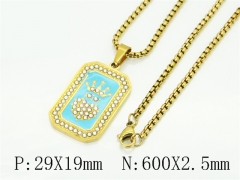 HY Wholesale Stainless Steel 316L Jewelry Popular Necklaces-HY09N1580NC