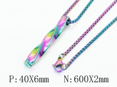 HY Wholesale Stainless Steel 316L Jewelry Popular Necklaces-HY49N0085MX