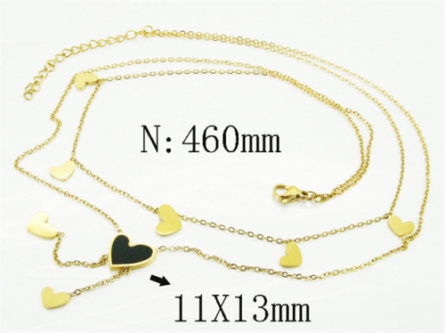 HY Wholesale Stainless Steel 316L Jewelry Popular Necklaces-HY49N0147HID