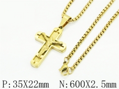 HY Wholesale Stainless Steel 316L Jewelry Popular Necklaces-HY09N1572HYL