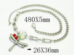 HY Wholesale Stainless Steel 316L Jewelry Popular Necklaces-HY21N0222HLV