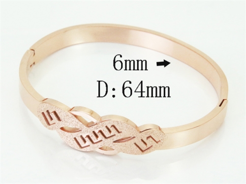 HY Wholesale Bangles Jewelry Stainless Steel 316L Popular Bangle-HY19B1516HJR