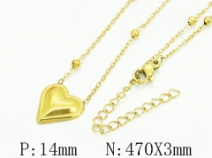 HY Wholesale Stainless Steel 316L Jewelry Popular Necklaces-HY49N0105BLL