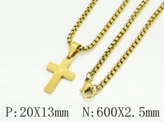 HY Wholesale Stainless Steel 316L Jewelry Popular Necklaces-HY09N1576NB