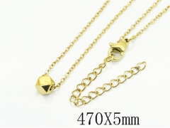 HY Wholesale Stainless Steel 316L Jewelry Popular Necklaces-HY49N0116GKL