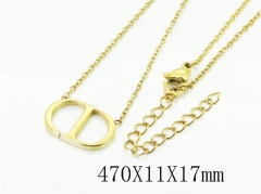 HY Wholesale Stainless Steel 316L Jewelry Popular Necklaces-HY49N0125YKL