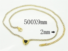 HY Wholesale Stainless Steel 316L Jewelry Popular Necklaces-HY59N0144HHG