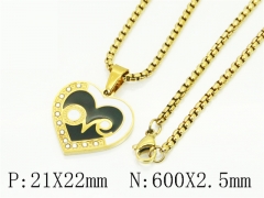 HY Wholesale Stainless Steel 316L Jewelry Popular Necklaces-HY09N1586NF