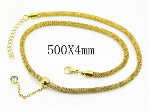 HY Wholesale Stainless Steel 316L Jewelry Popular Necklaces-HY49N0102OL