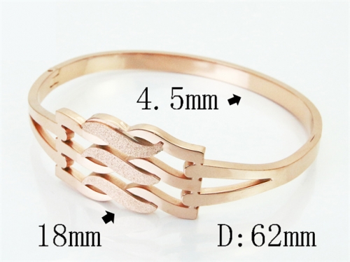 HY Wholesale Bangles Jewelry Stainless Steel 316L Popular Bangle-HY19B1497HJS