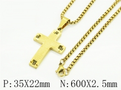 HY Wholesale Stainless Steel 316L Jewelry Popular Necklaces-HY09N1562HBB