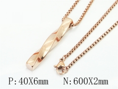 HY Wholesale Stainless Steel 316L Jewelry Popular Necklaces-HY49N0084MF