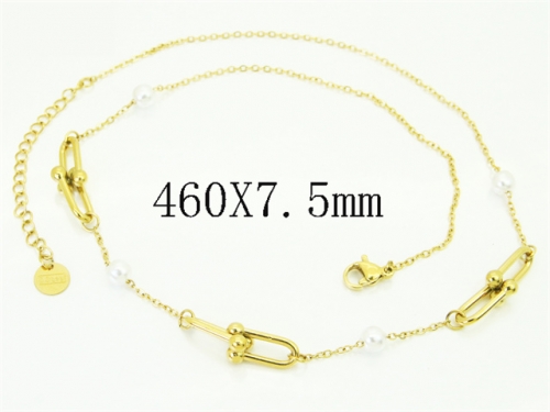 HY Wholesale Stainless Steel 316L Jewelry Popular Necklaces-HY32N1031OL