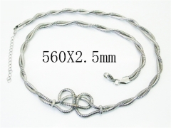 HY Wholesale Stainless Steel 316L Jewelry Popular Necklaces-HY39N0839OR