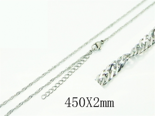 HY Wholesale Stainless Steel 316L Jewelry Popular Necklaces-HY70N0733ID