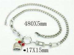 HY Wholesale Stainless Steel 316L Jewelry Popular Necklaces-HY21N0218HLD