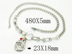 HY Wholesale Stainless Steel 316L Jewelry Popular Necklaces-HY21N0232HLF