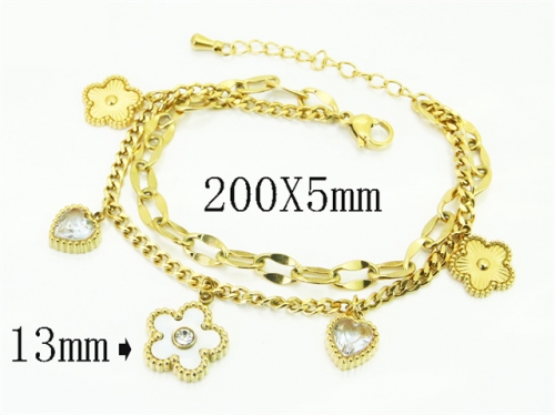 HY Wholesale Bracelets 316L Stainless Steel Jewelry Bracelets-HY32B1417HIC