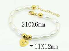 HY Wholesale Bracelets 316L Stainless Steel Jewelry Bracelets-HY91B0601MB