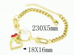 HY Wholesale Bracelets 316L Stainless Steel Jewelry Bracelets-HY21B0708HLT