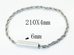 HY Wholesale Bracelets 316L Stainless Steel Jewelry Bracelets-HY40B1400OZ