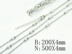 HY Wholesale Stainless Steel 316L Necklaces Bracelets Sets-HY70S0656MV