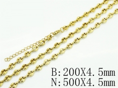 HY Wholesale Stainless Steel 316L Necklaces Bracelets Sets-HY70S0653HJL